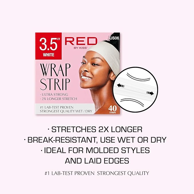 Red by Kiss Wrap Strips White – 40 pcs - Beauty Exchange Beauty Supply
