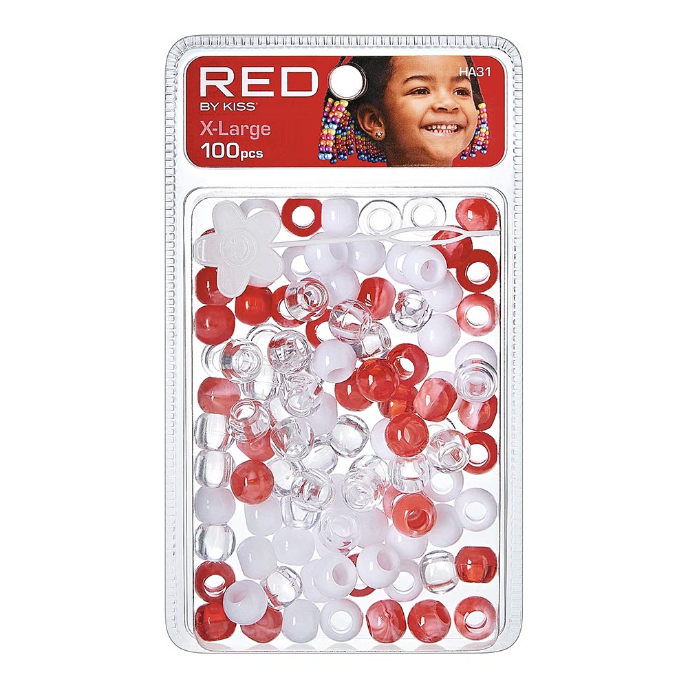 Red by Kiss X - Large Hair Beads 100pcs - Beauty Exchange Beauty Supply