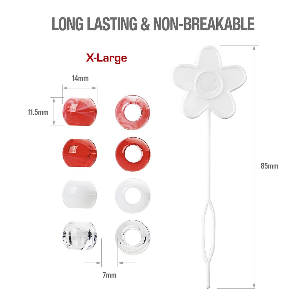 Red by Kiss X - Large Hair Beads 100pcs - Beauty Exchange Beauty Supply