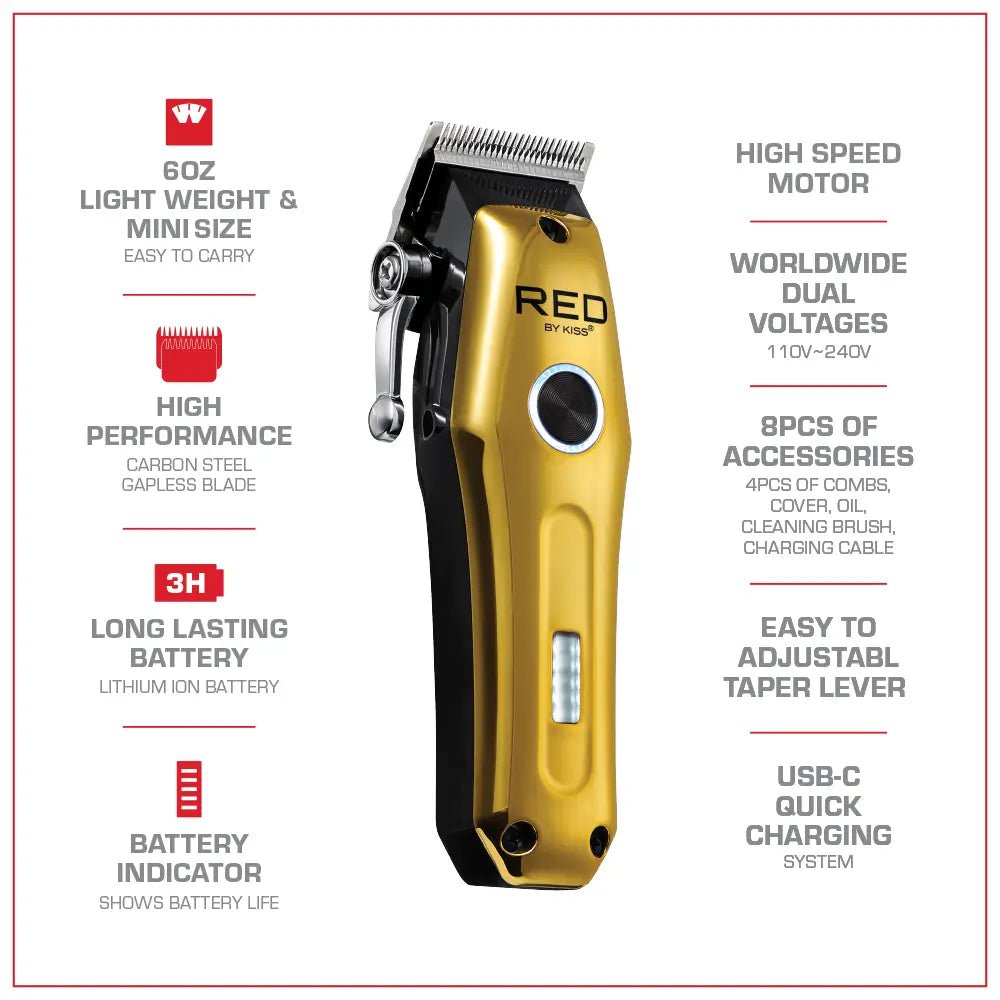 RED Cordless Mini Hair Clipper โ CC10 - Beauty Exchange Beauty Supply