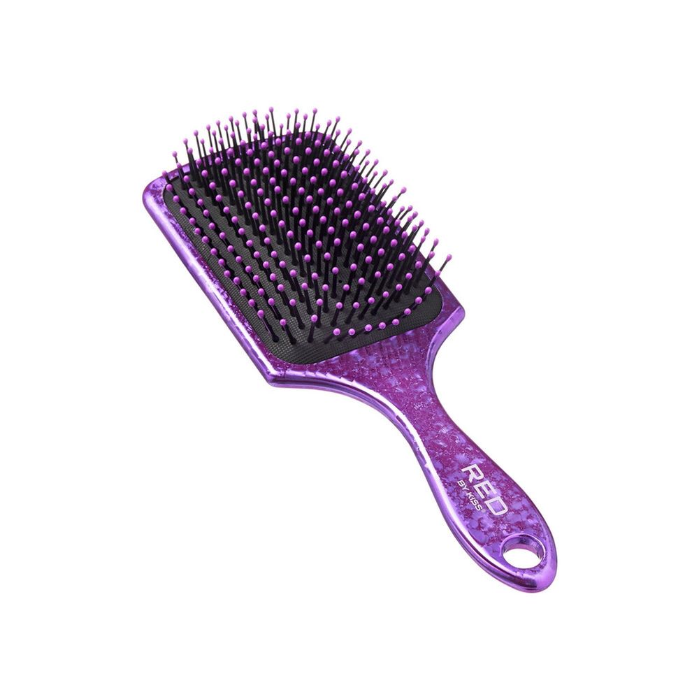 Red Crushed Jewel Hair Brush – Oval & Square HH243–HH246 - Beauty Exchange Beauty Supply