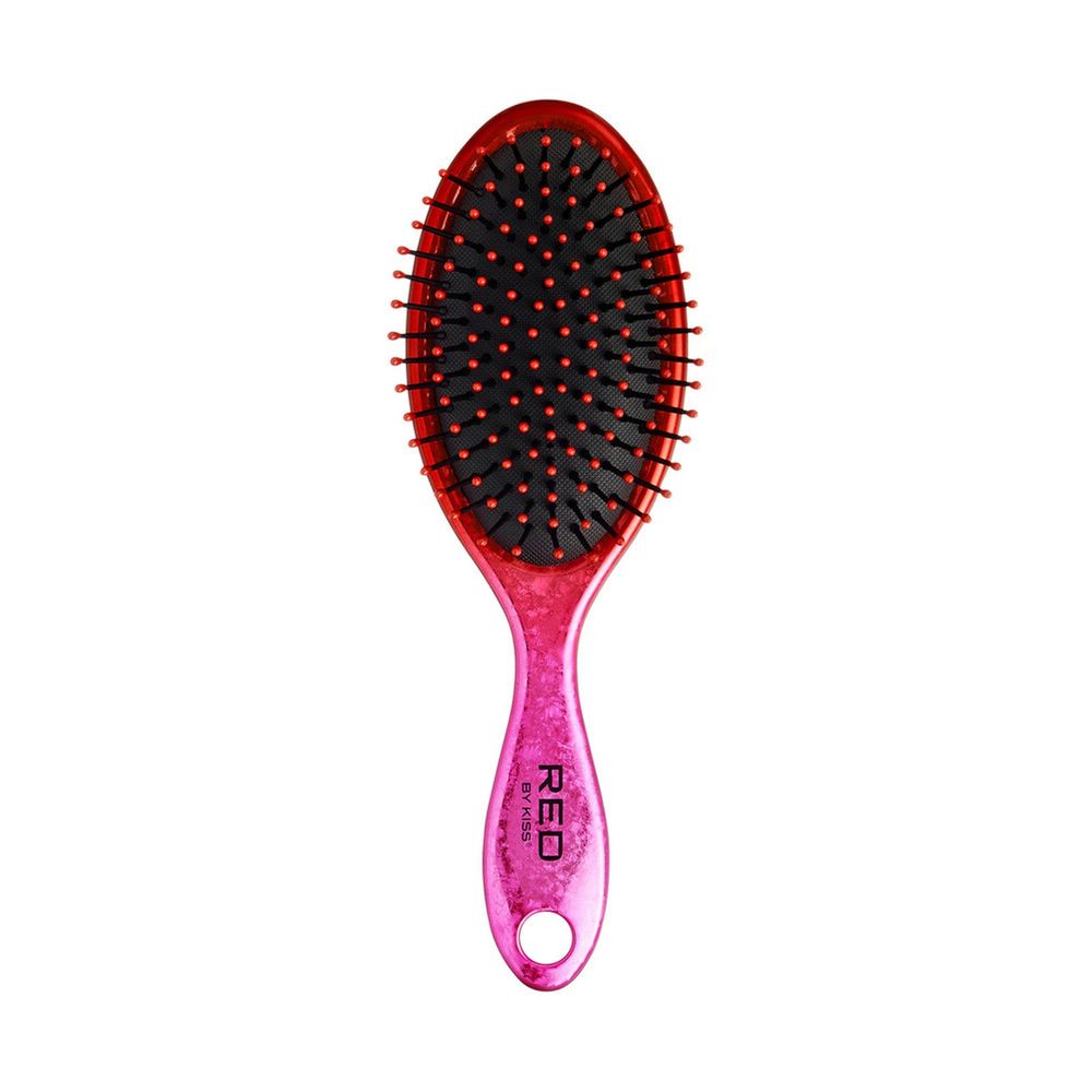 Red Crushed Jewel Hair Brush – Oval & Square HH243–HH246 - Beauty Exchange Beauty Supply