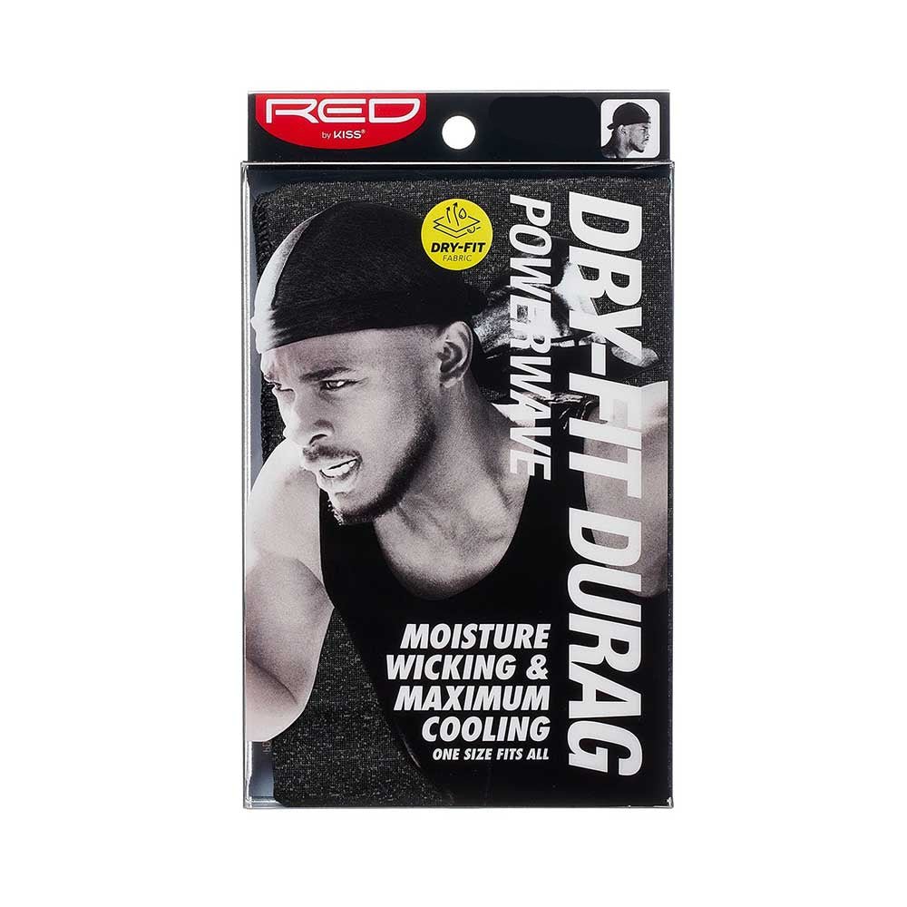 RED DRY FIT Durag – Black HD51 - Beauty Exchange Beauty Supply