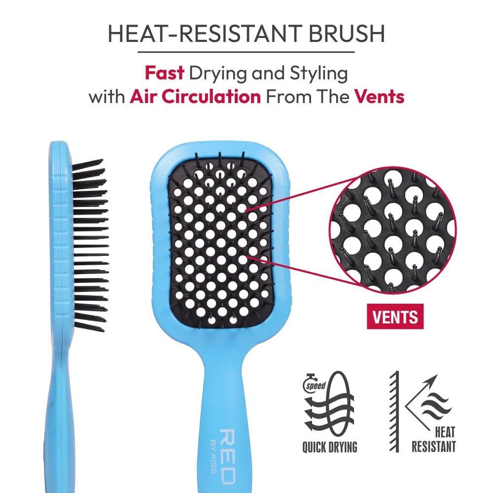 RED Dry Vent Brush – Fast Drying, Medium Size - Beauty Exchange Beauty Supply