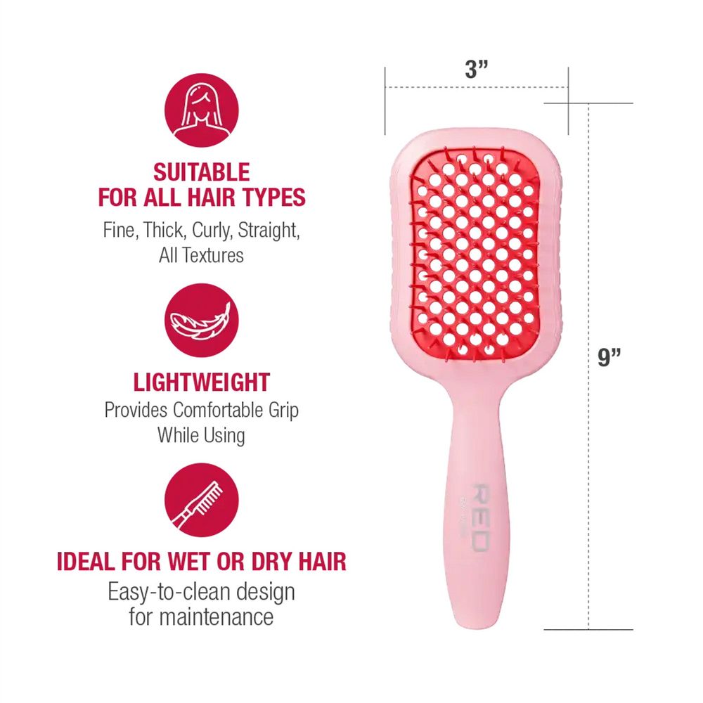 RED Gentle Vent Brush – Pink, Purple, Green - Beauty Exchange Beauty Supply