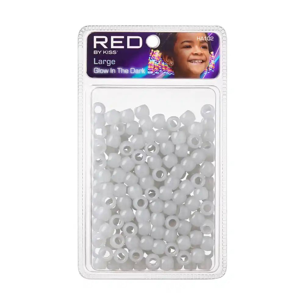 RED GID Beads – Glow - in - the - Dark Styling Beads | Pink, White, Blue - Beauty Exchange Beauty Supply
