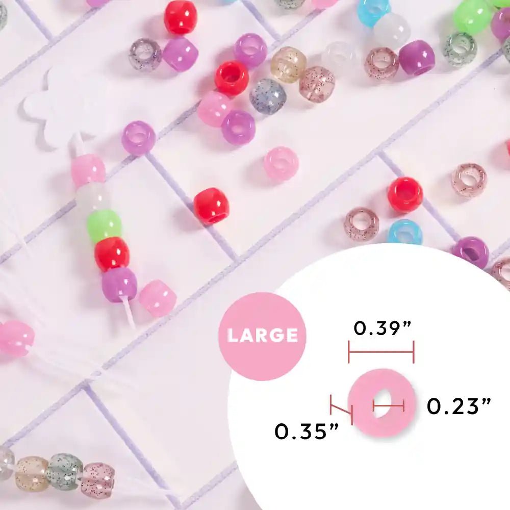 RED GID Beads – Glow - in - the - Dark Styling Beads | Pink, White, Blue - Beauty Exchange Beauty Supply