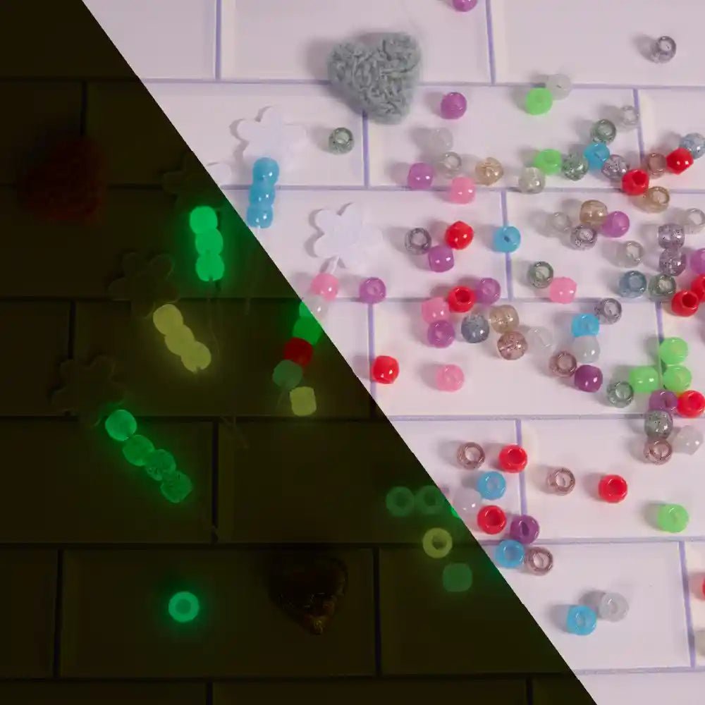 RED GID Beads – Glow - in - the - Dark Styling Beads | Pink, White, Blue - Beauty Exchange Beauty Supply