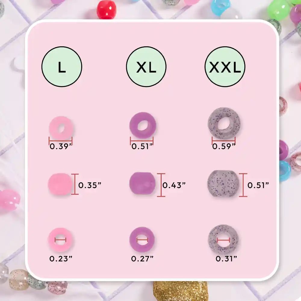 RED GID Hair Beads โ Color Assorted, Large to XX - Large - Beauty Exchange Beauty Supply