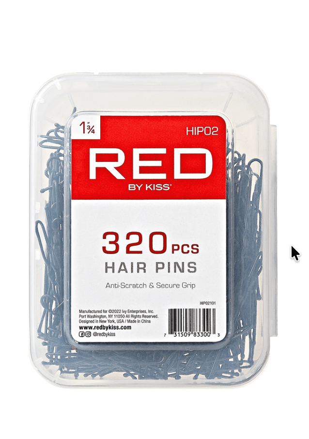 Red Hair Pins – 1 3/4", 320 Count, Black - Beauty Exchange Beauty Supply