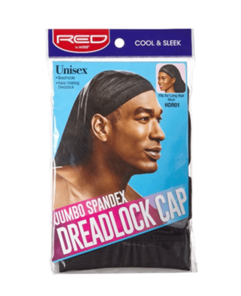 Red Jumbo Spandex Dreadlock Cap - Black - Beauty Exchange Beauty Supply