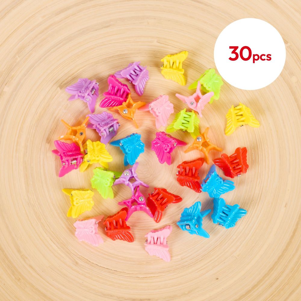 RED Kids Chrome Claw Hair Clips – (18pc & 30pc Sets) - Beauty Exchange Beauty Supply