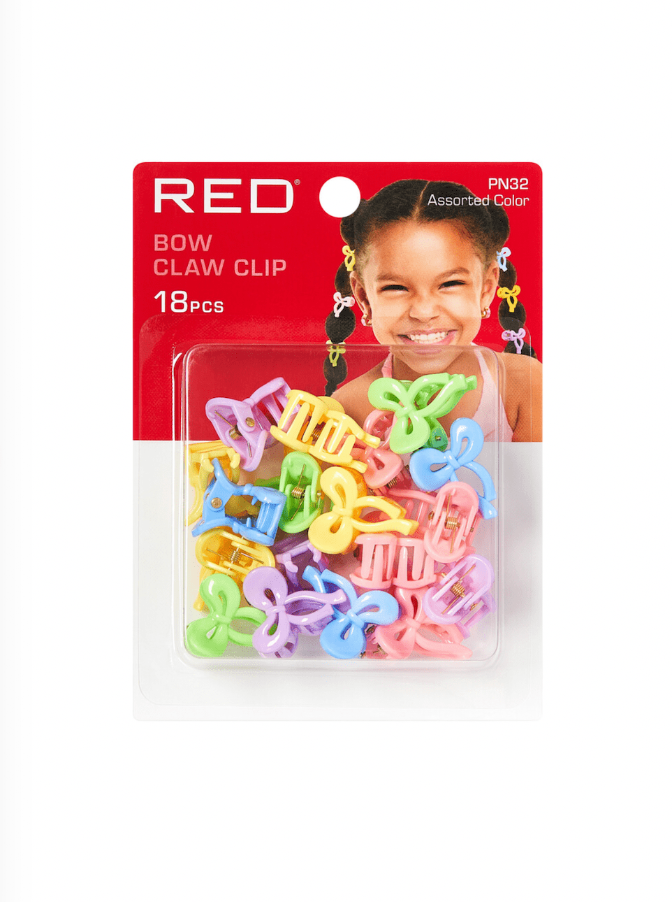 RED Kids Chrome Claw Hair Clips - Beauty Exchange Beauty Supply