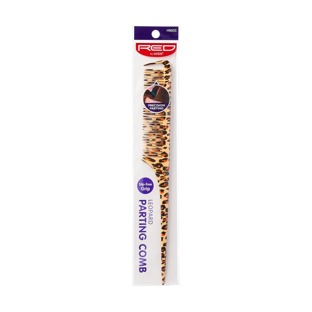 RED Leopard Parting Rat Tail Comb – HM05 - Beauty Exchange Beauty Supply
