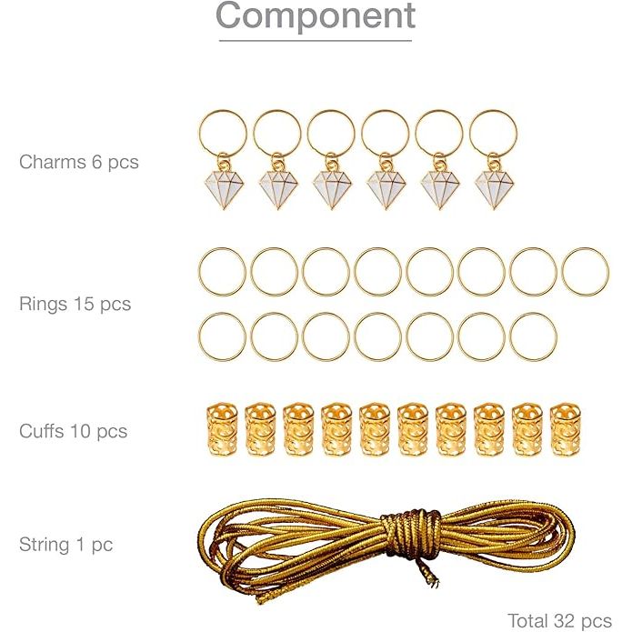 RED Luxury Hair Braid Charm – Assorted Styles HZ85–HZ95 - Beauty Exchange Beauty Supply