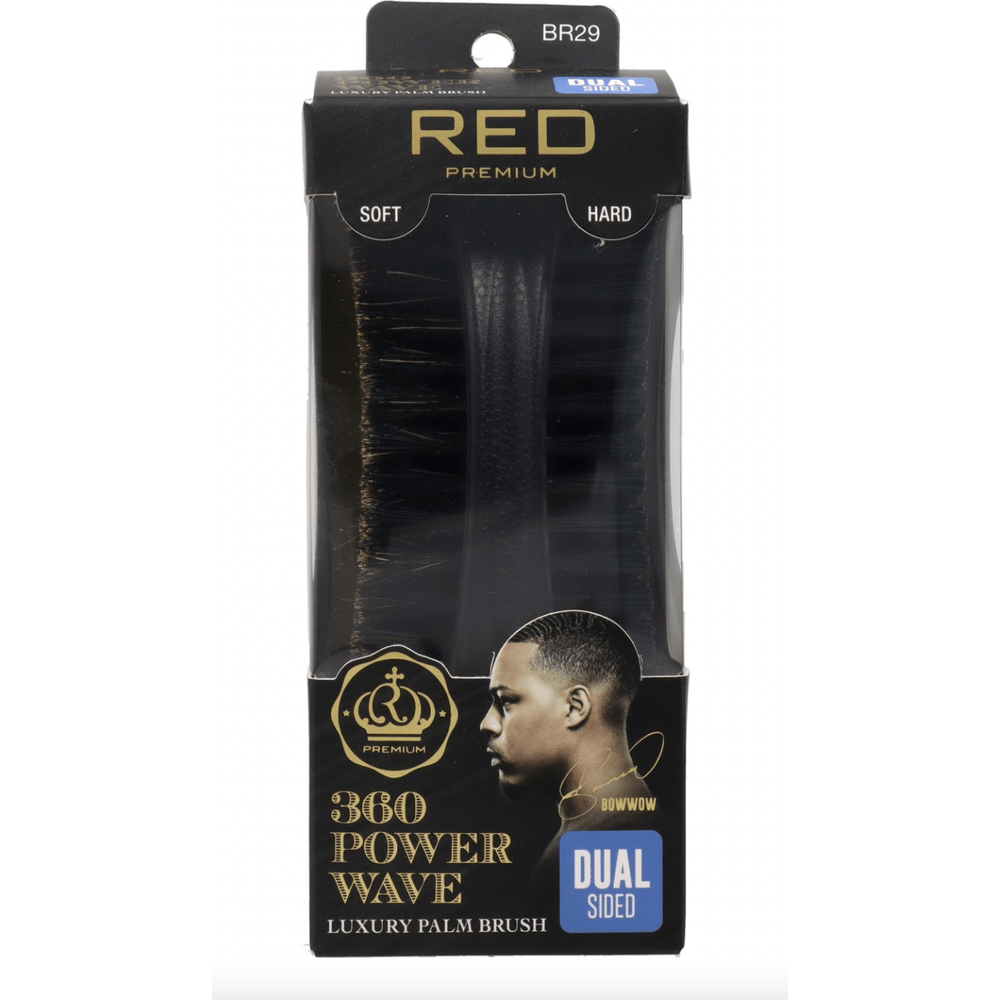 RED Premium 360 Power Wave Brush Dual Sided BR29 โ Two Brushes in One for Defined Waves - Beauty Exchange Beauty Supply