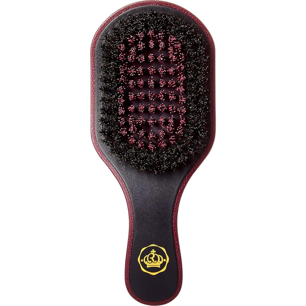 RED Premium Curved 360 Power BR - 02 โ 2 Bristles in 1 Body Mixed Club Boar Brush X Bow Wow (Medium & Hard Bristles) - Beauty Exchange Beauty Supply