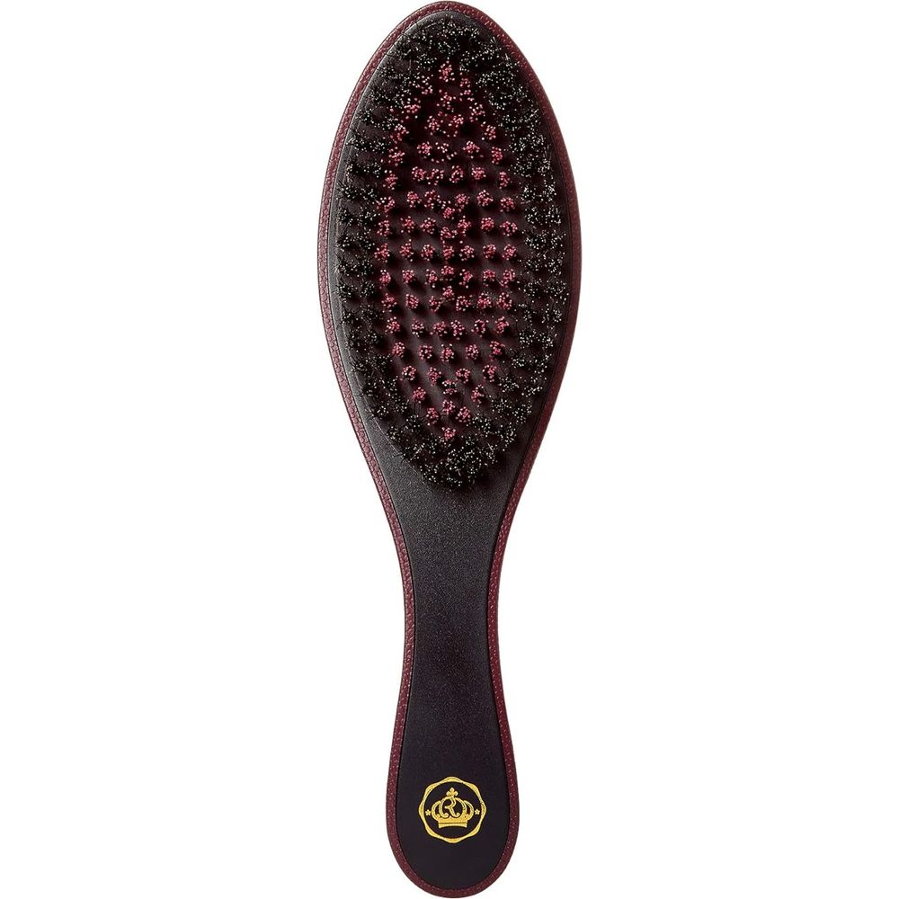 RED Premium Curved 360 Power BR - 03 – 2 Bristles in 1 Body Mixed Club Boar Brush X Bow Wow (Medium & Hard Bristles) - Beauty Exchange Beauty Supply