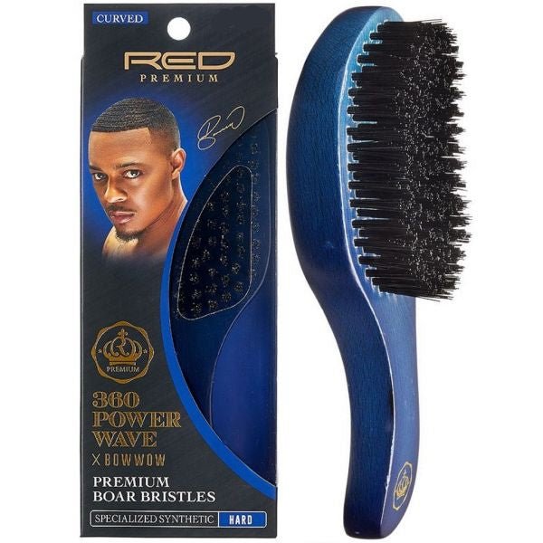 RED Premium Curved 360 Power Wave Brush BR27 โ Hard Bristles for Maximum Wave Definition - Beauty Exchange Beauty Supply
