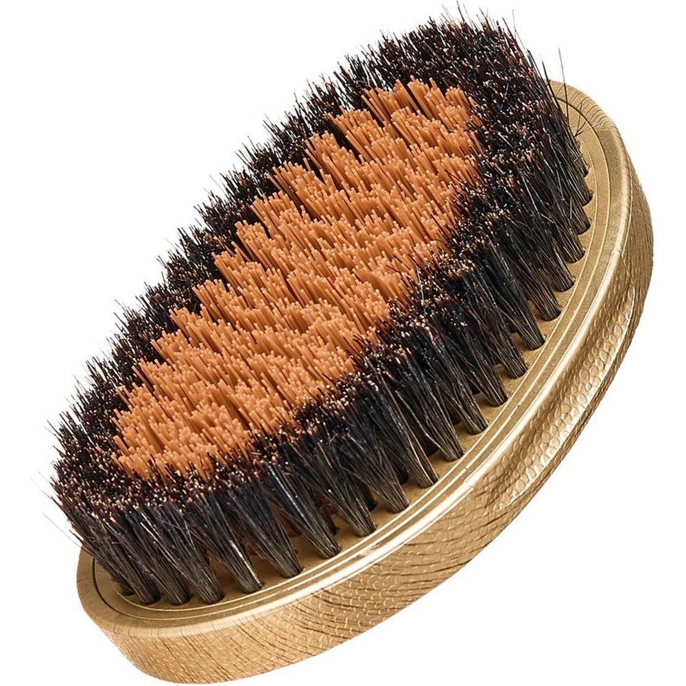 RED Premium Metallic Boar Brush โ 2 Bristles in 1 BR 11 for Superior Wave Definition - Beauty Exchange Beauty Supply