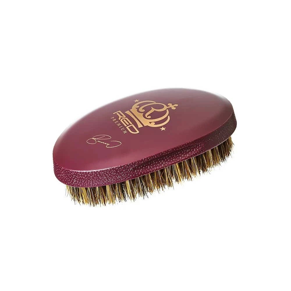 RED Premium Pocket Wave X Bow Wow Curved Bristle Brush BR31 – Compact & Precise for Defined 360 Waves - Beauty Exchange Beauty Supply