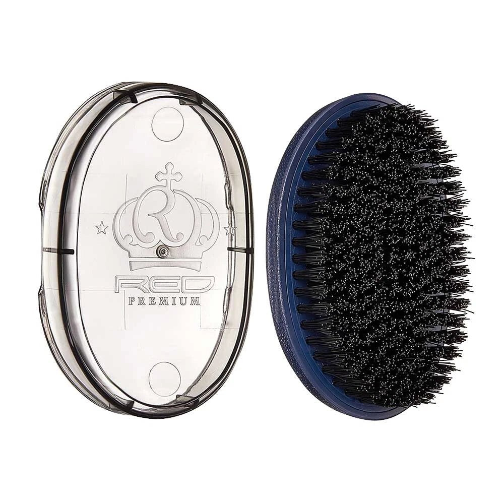 RED Premium Pocket Wave X Bow Wow Curved Bristle Brush BR33 – Portable Design for Precise Wave Definition - Beauty Exchange Beauty Supply