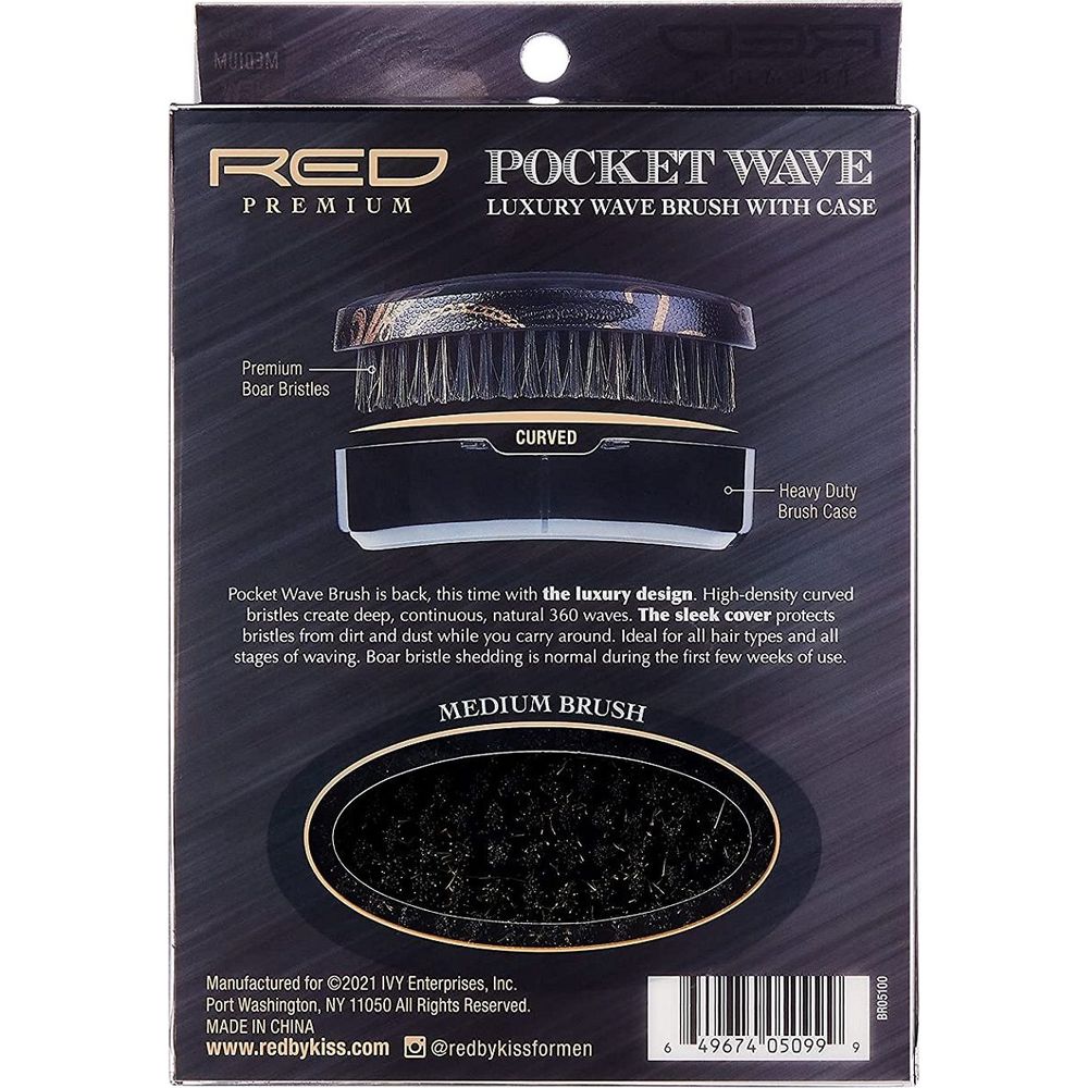 RED Premium Rocket Wave X Bow Wow Brush BR05 – Medium Bristles for Defined Waves - Beauty Exchange Beauty Supply