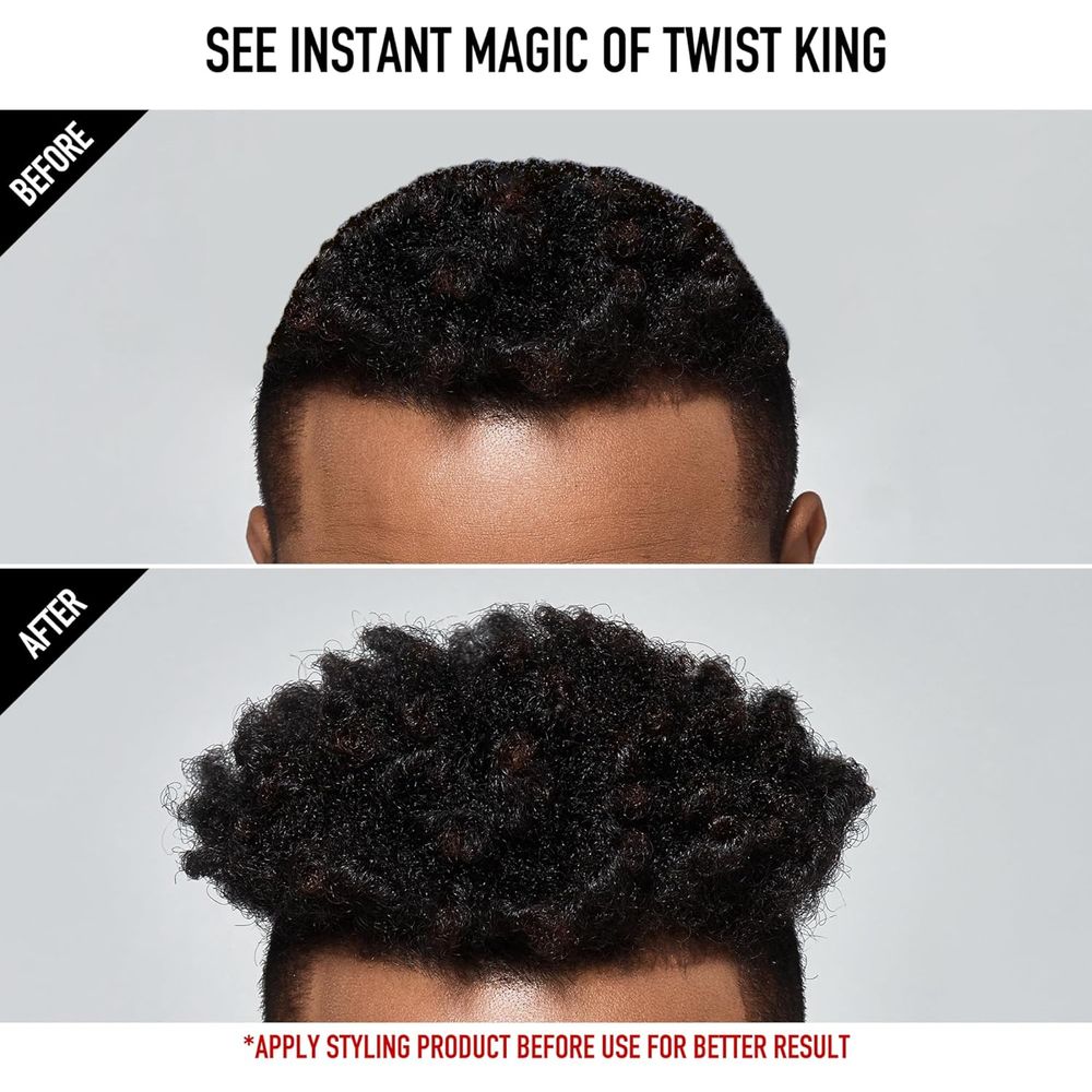 RED Premium Slim Twist King HS04 – Compact Twist & Curl Styler Comb Brush for Defined Natural Hair - Beauty Exchange Beauty Supply