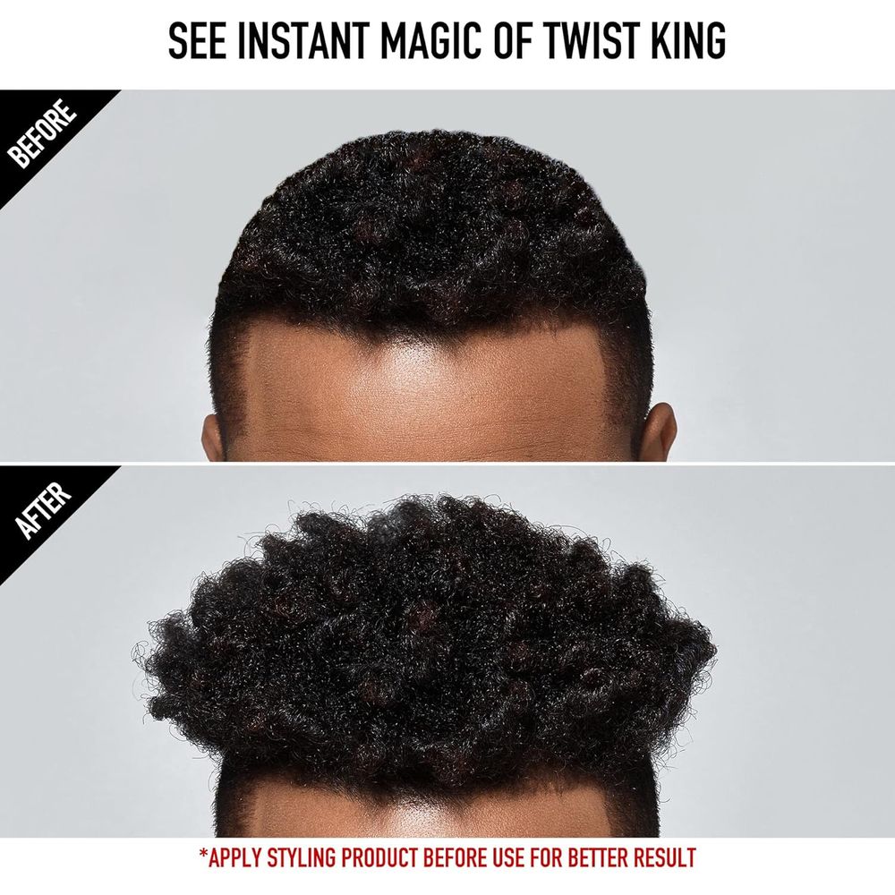 RED Premium Twist King HS02 – Professional Twist & Curl Styler Comb Brush for Defined Natural Hair - Beauty Exchange Beauty Supply