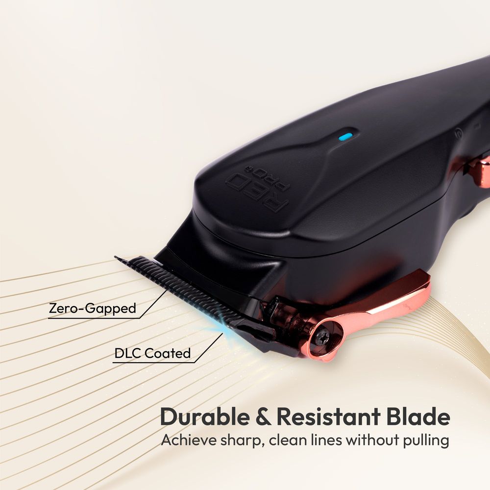 Red Pro Cordless Clipper – Matte Gold / Black - Beauty Exchange Beauty Supply