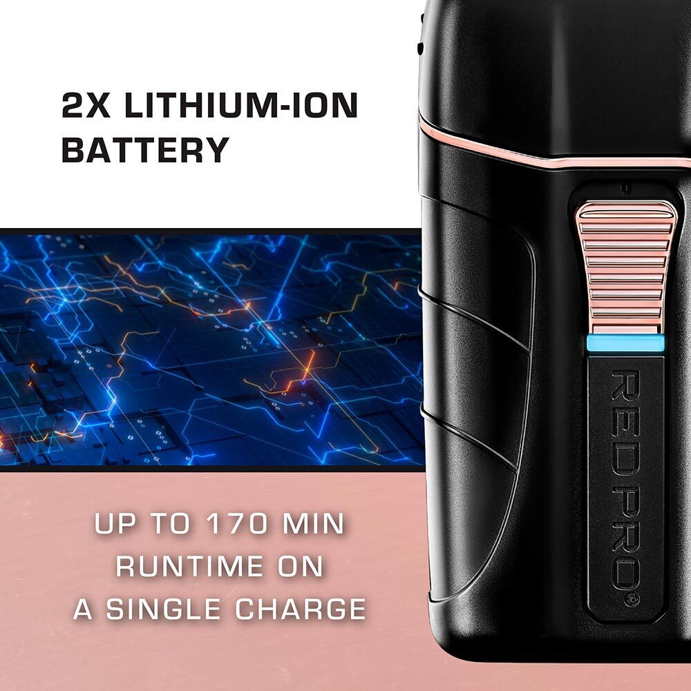 Red Pro Cordless Shaver – Matte Gold / Black - Beauty Exchange Beauty Supply