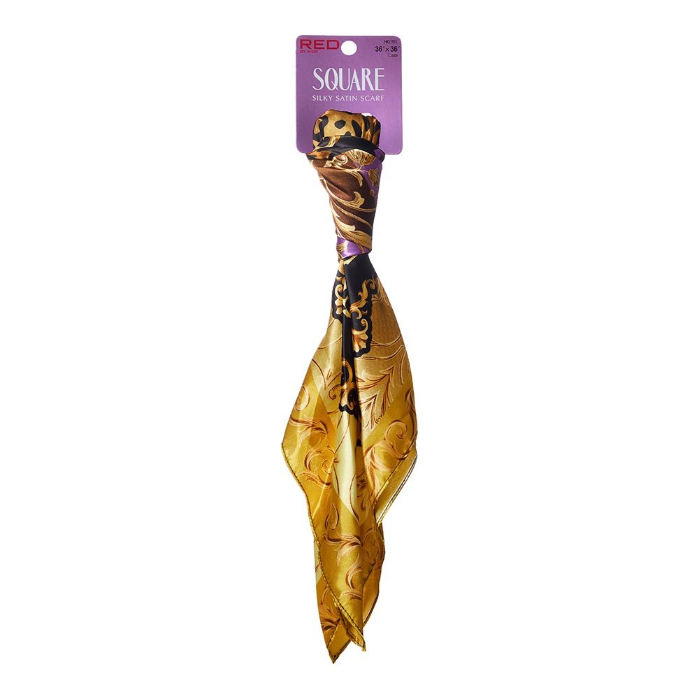 RED Woven Silky Satin Square Scarf - Beauty Exchange Beauty Supply