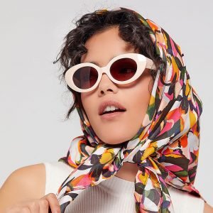 RED Woven Silky Satin Square Scarf - Beauty Exchange Beauty Supply