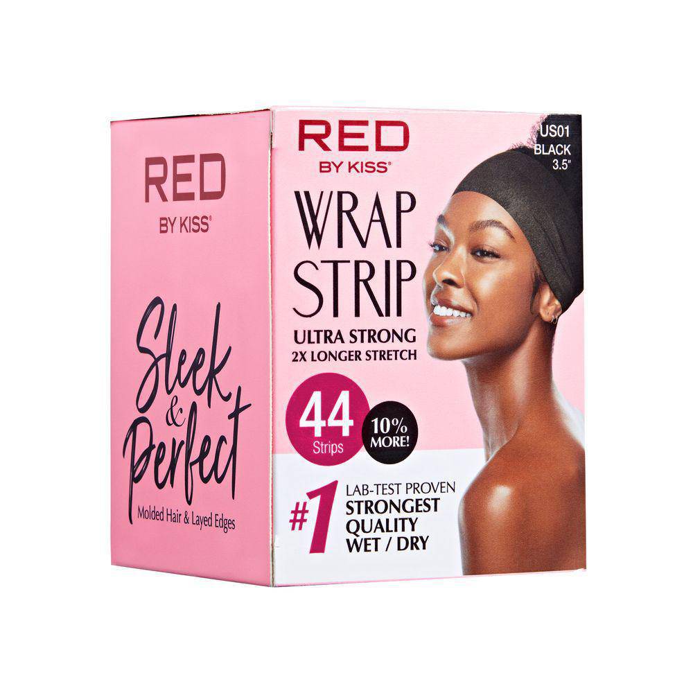 RED Wrap Strips – Black 3.5" – 40 PCS Box - Beauty Exchange Beauty Supply