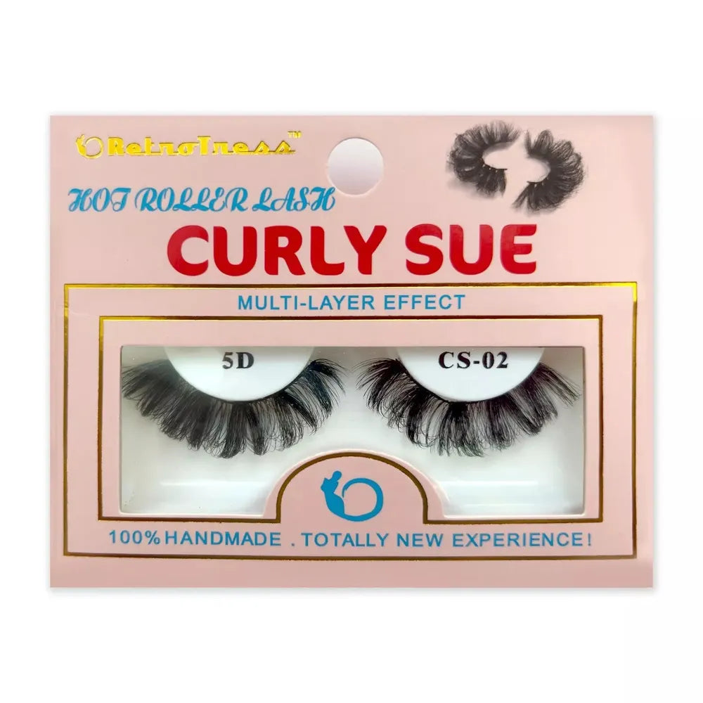 Retrotress Curly Sue Lashes – Hot Roller Lash Salon Extension Look | 100% Handmade | Available in Sizes #1 - #30 - Beauty Exchange Beauty Supply