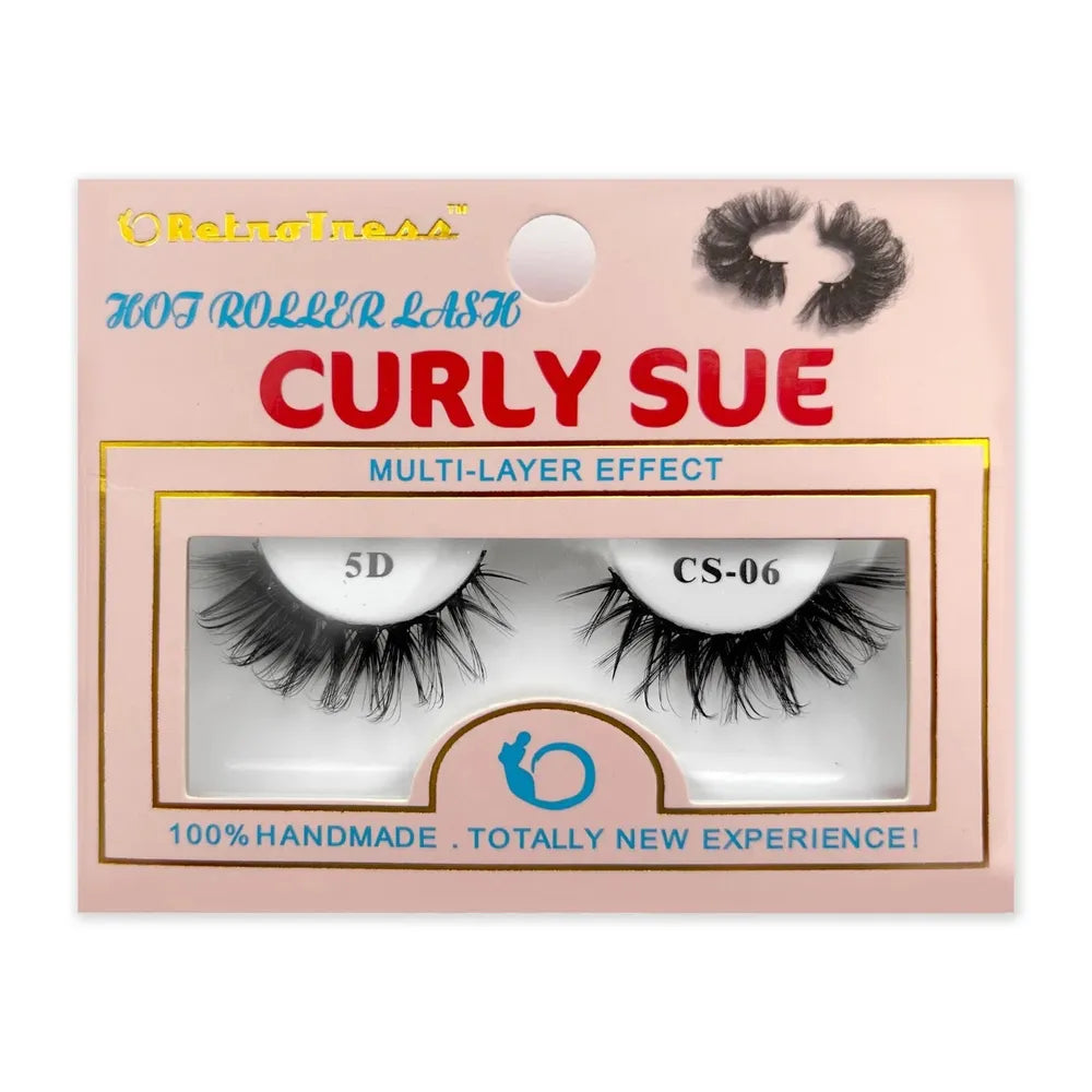 Retrotress Curly Sue Lashes – Hot Roller Lash Salon Extension Look | 100% Handmade | Available in Sizes #1 - #30 - Beauty Exchange Beauty Supply