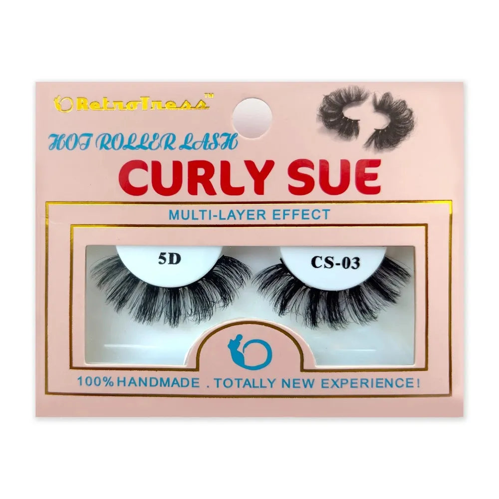 Retrotress Curly Sue Lashes – Hot Roller Lash Salon Extension Look | 100% Handmade | Available in Sizes #1 - #30 - Beauty Exchange Beauty Supply