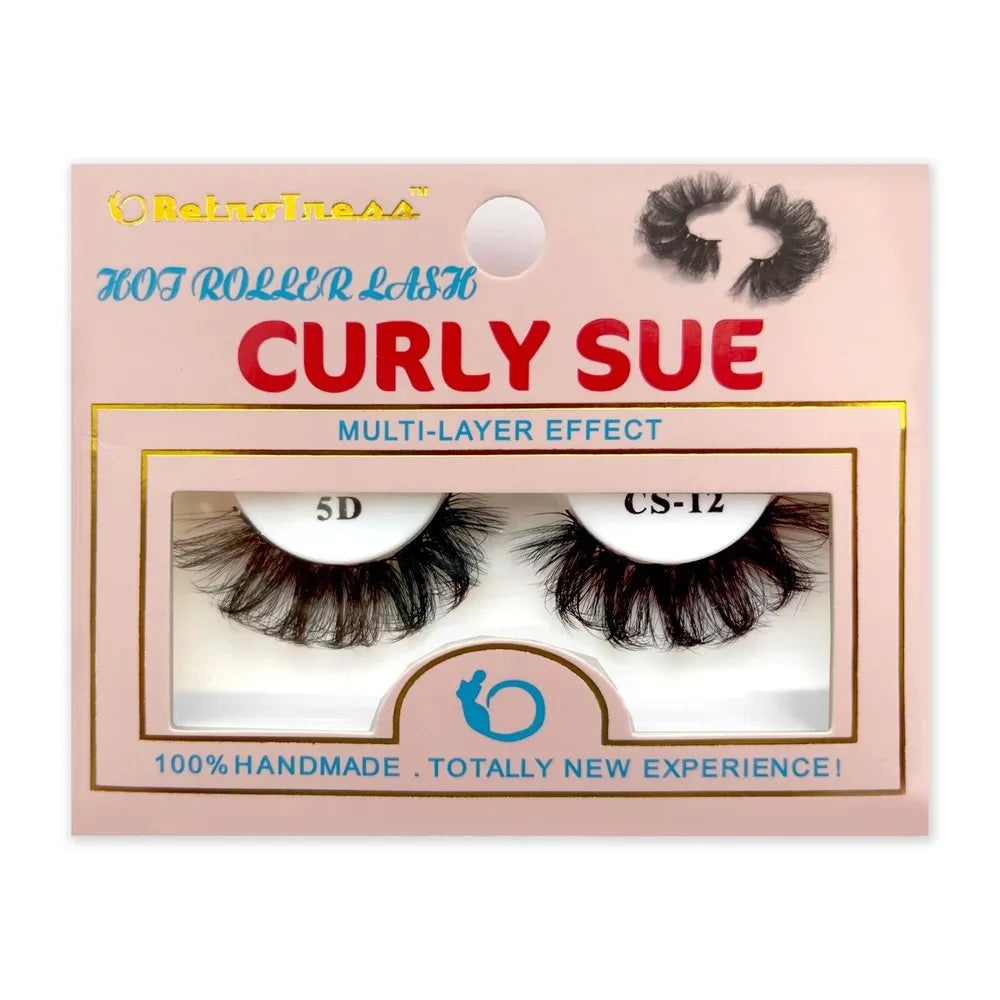 Retrotress Curly Sue Lashes – Hot Roller Lash Salon Extension Look | 100% Handmade | Available in Sizes #1 - #30 - Beauty Exchange Beauty Supply