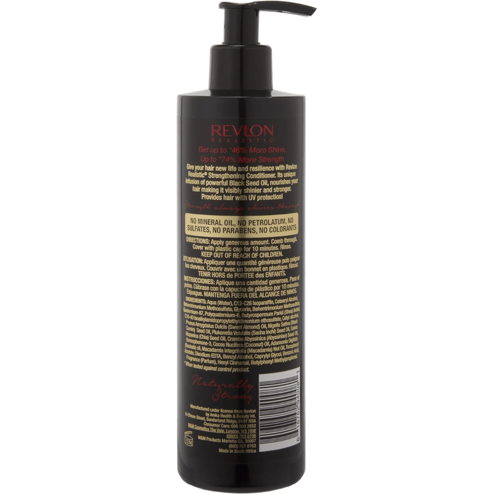 Revlon Realistic Strengthening Conditioner – Intense Moisture for Healthy, Strong Hair – 11.5 oz - Beauty Exchange Beauty Supply