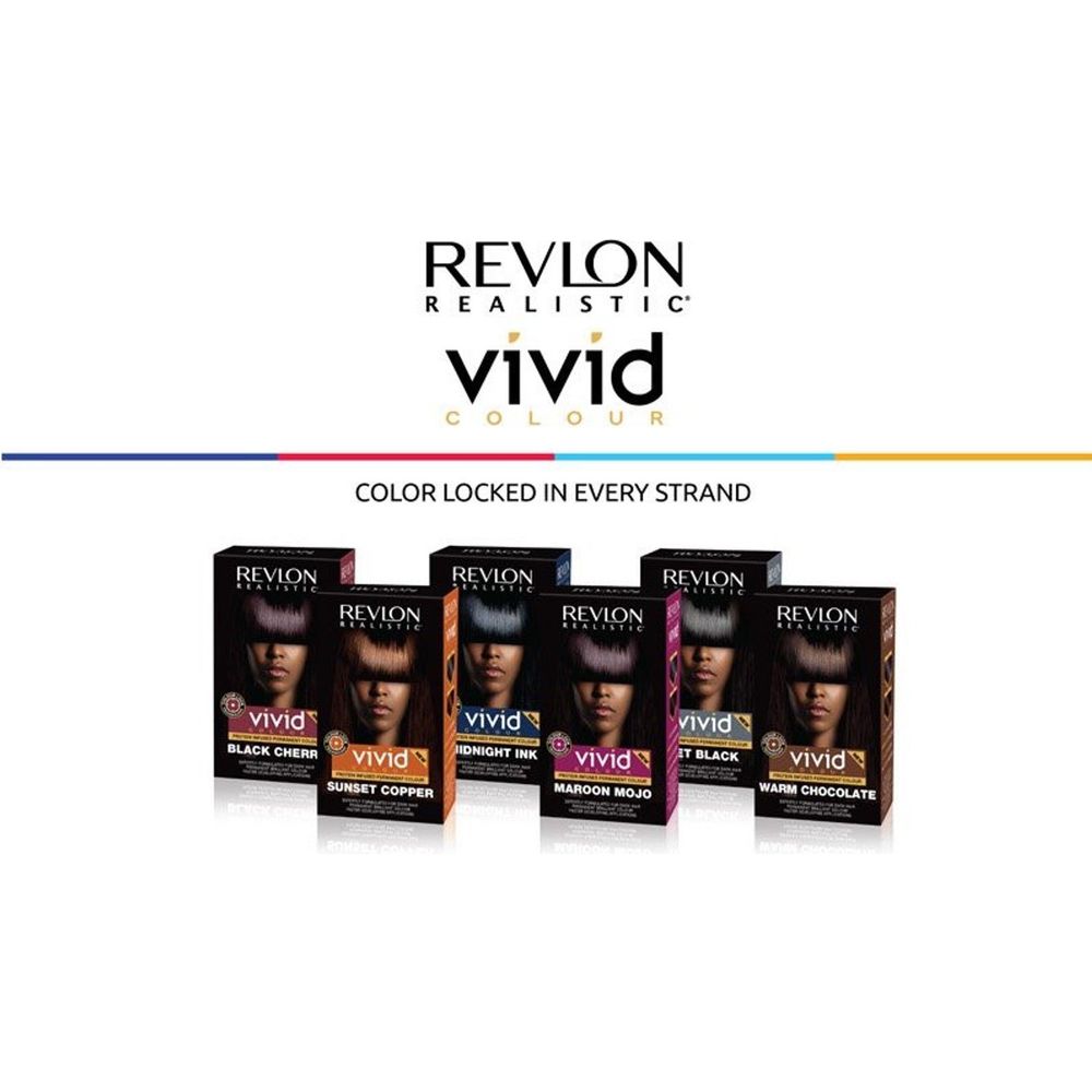 Revlon Realistic Vivid Colour – Permanent Hair Color Infused with Protein (5 Bold Shades) - Beauty Exchange Beauty Supply