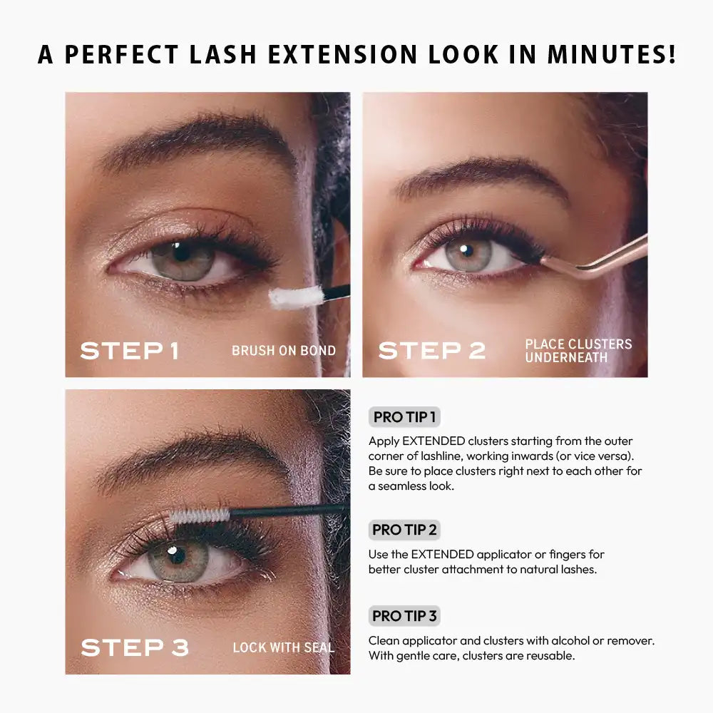 VLuxe by iEnvy Extended Faux Mink Cluster Lashes