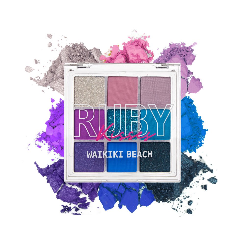 Ruby Kisses 2 - in - 1 Makeup Palette – For Eyes & Face | 3 Travel - Inspired Shades - Beauty Exchange Beauty Supply