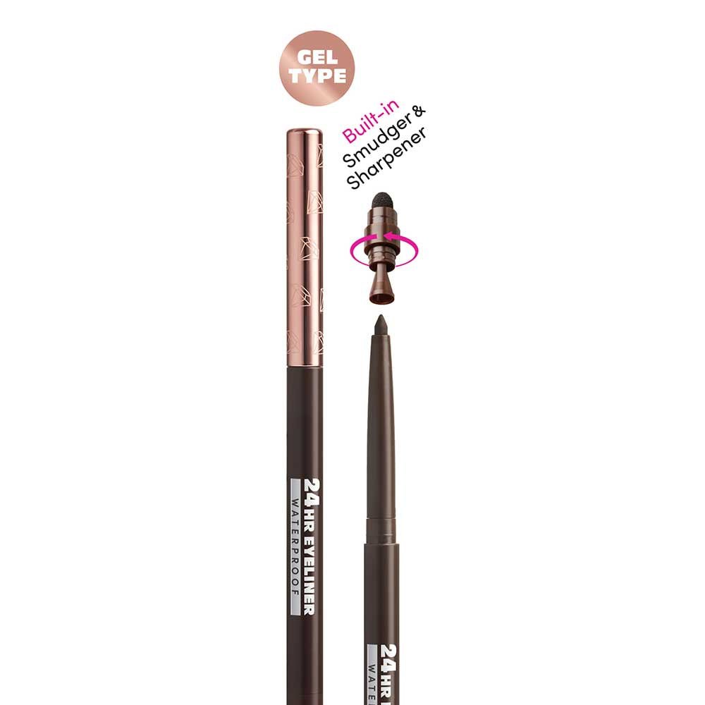 Ruby Kisses 24HR Waterproof Eyeliner โ Built - In Smudger & Sharpener | 5 Shades - Beauty Exchange Beauty Supply