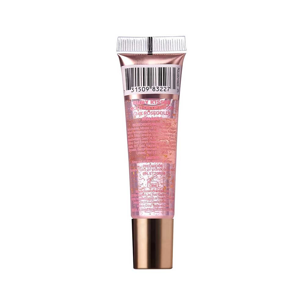 Ruby Kisses 24K Gold Lip Gloss – Real Gold Flakes - Beauty Exchange Beauty Supply