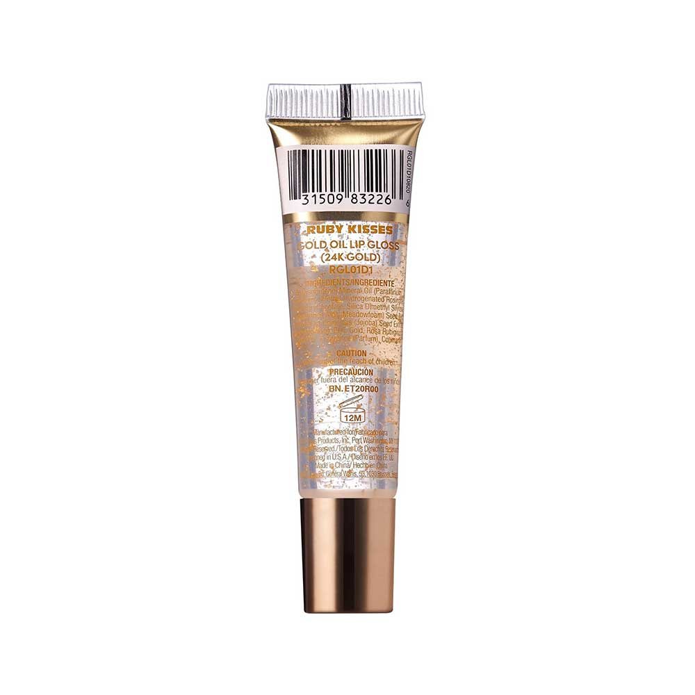 Ruby Kisses 24K Gold Lip Gloss – Real Gold Flakes - Beauty Exchange Beauty Supply