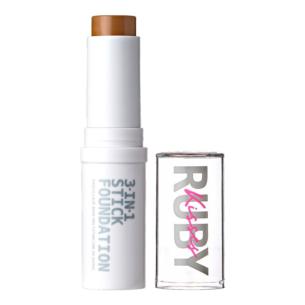 Ruby Kisses 3 - in - 1 Stick Foundation – Foundation, Concealer & Contour In One! | 9.1g / 0.32 oz | 8 Shades - Beauty Exchange Beauty Supply