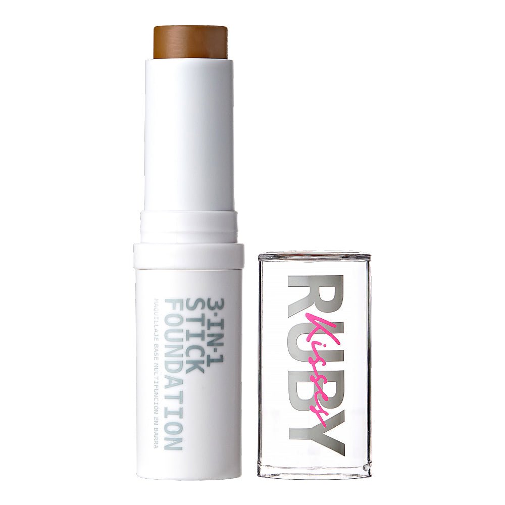 Ruby Kisses 3 - in - 1 Stick Foundation – Foundation, Concealer & Contour In One! | 9.1g / 0.32 oz | 8 Shades - Beauty Exchange Beauty Supply
