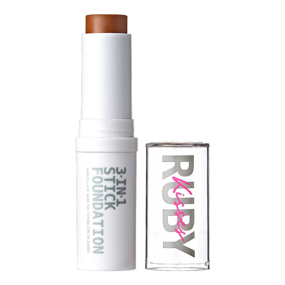 Ruby Kisses 3 - in - 1 Stick Foundation – Foundation, Concealer & Contour In One! | 9.1g / 0.32 oz | 8 Shades - Beauty Exchange Beauty Supply