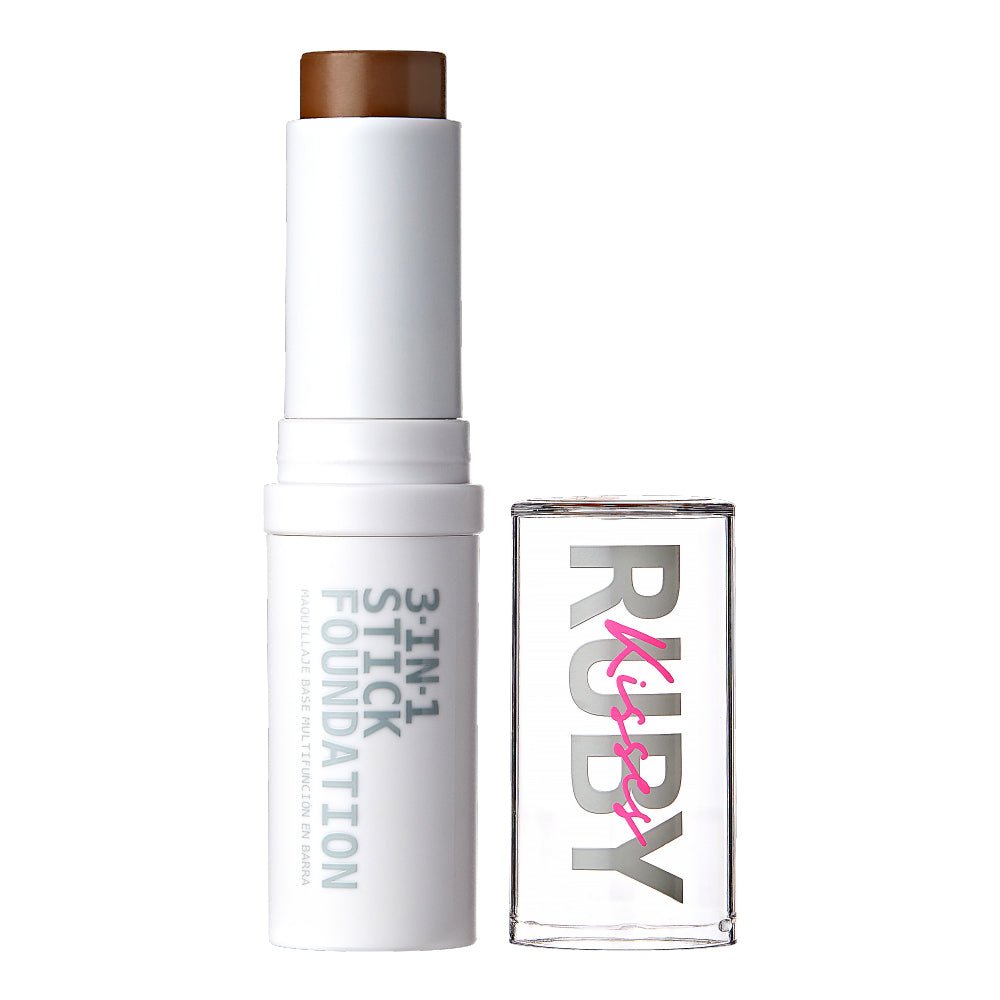 Ruby Kisses 3 - in - 1 Stick Foundation – Foundation, Concealer & Contour In One! | 9.1g / 0.32 oz | 8 Shades - Beauty Exchange Beauty Supply