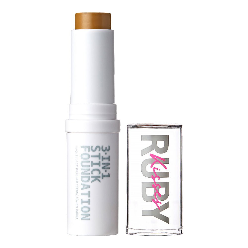 Ruby Kisses 3 - in - 1 Stick Foundation – Foundation, Concealer & Contour In One! | 9.1g / 0.32 oz | 8 Shades - Beauty Exchange Beauty Supply
